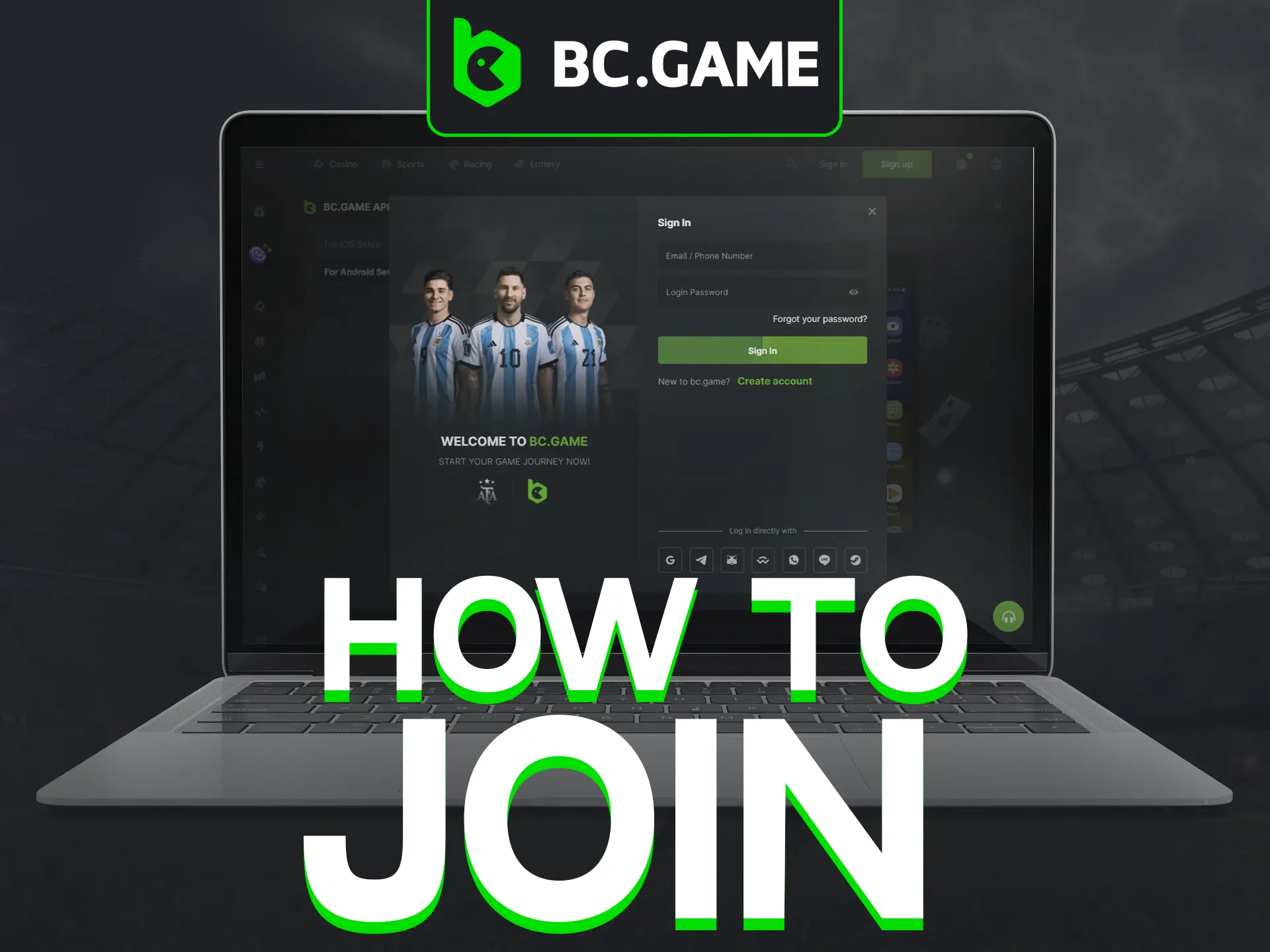 How to Register BC Game Apk?